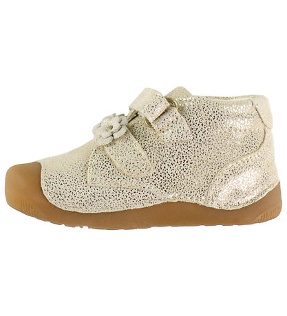 Bundgaard Begyndersko - Petit Flower - Ivory Glitter