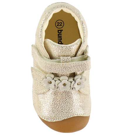 Bundgaard Begyndersko - Petit Flower - Ivory Glitter