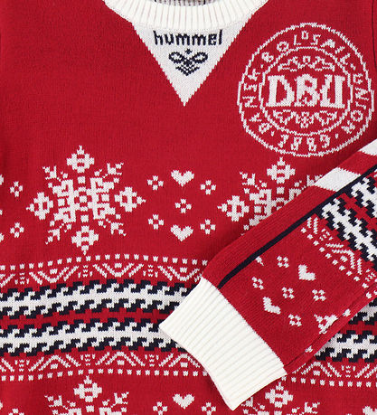 Hummel Bluse - DBU 26 XMAS 88 - Strik - Tango Red