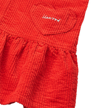Liewood Kjole -  Arabella Corduroy Dress - Apple Red