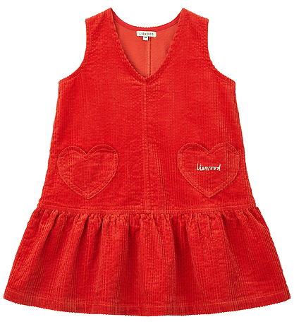 Liewood Kjole -  Arabella Corduroy Dress - Apple Red