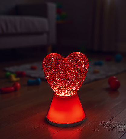 Little L Lampe - 17 cm - Magic Glow - Hjerte