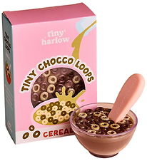 Tiny Harlow Dukketilbehør - Choko Cereal Morgenmad m. Ske