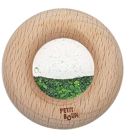 Petit Boum Sanselegetøj - Træ - Donut - Grøn