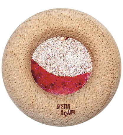Petit Boum Sanselegetøj - Træ - Donut - Rød