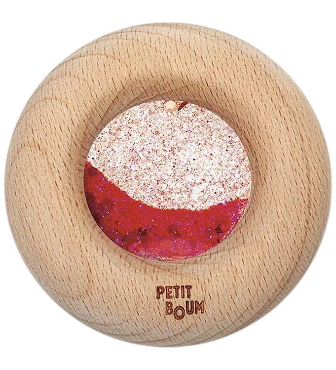 Petit Boum Sanselegetøj – Træ – Donut – Rød