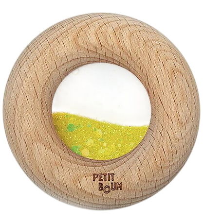 Petit Boum Sanselegetøj - Træ - Donut - Gul
