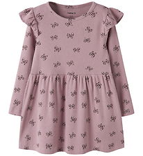 Name It Kjole - Rib - NmfRulies - Mauve Shadows