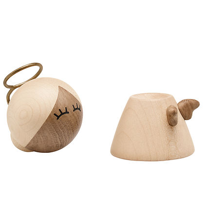 FableWood Lille Engel - Lærke - 8 cm - Jul