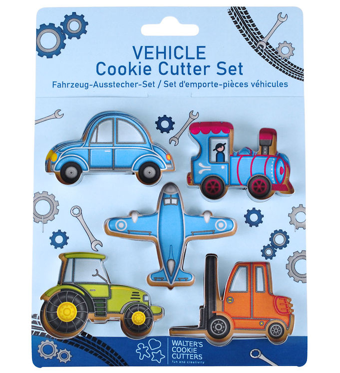 Walter's Cookie Cutters Småkageforme Sæt - Vehicle