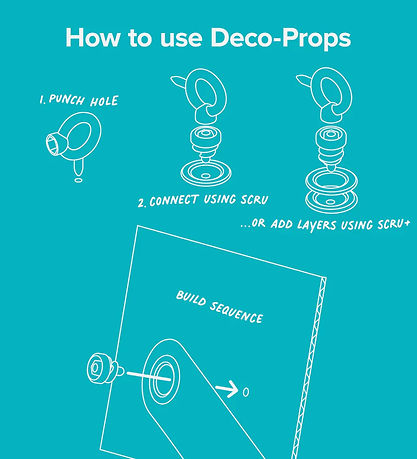 MakeDo Værktøj Til Pap - Deco-Props Blobbies