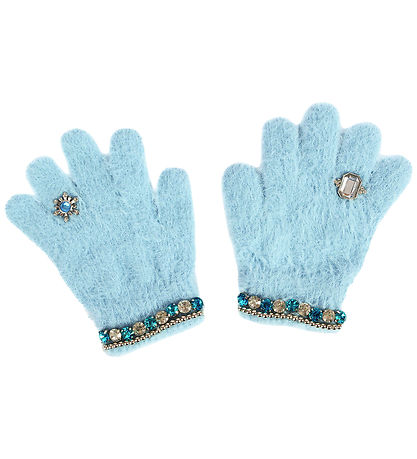 Great Pretenders udklædning - Prinsessehandsker - Light Blue