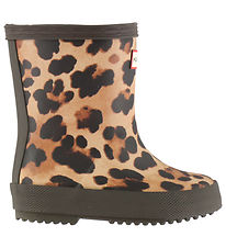 Hunter Gummistøvler - Kids First Leopard Print - Chocolate Brown