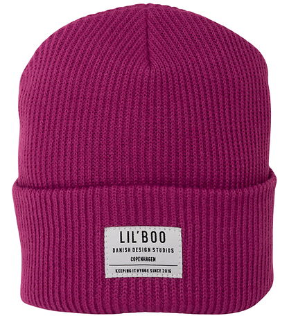 Lil'Boo Copenhagen hue - Strik - Hygge Beanie - Clear Plum
