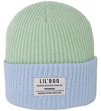 Lil'Boo copenhagen Hue - Strik - Hygge Beanie - Green/Blue