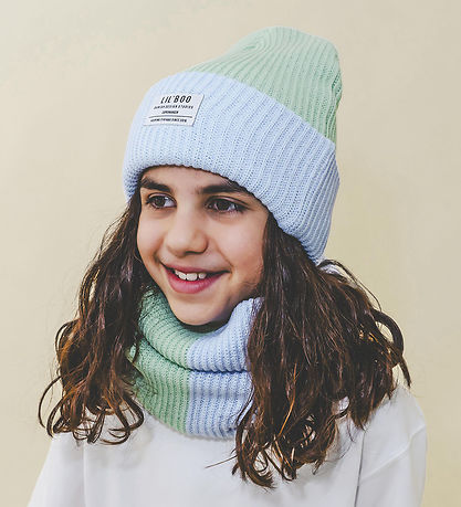 Lil'Boo copenhagen Hue - Strik - Hygge Beanie - Green/Blue