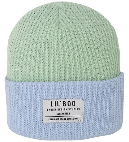 Lil'Boo copenhagen Hue - Strik - Hygge Beanie - Green/Blue