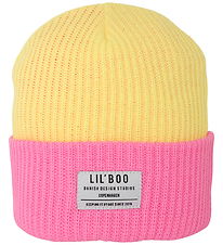 Lil'Boo copenhagen Hue - Strik - Hygge Beanie - Yellow/Pink