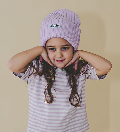 Lil´Boo Copenhagen Hue - Strik - Uld Beanie - Soft lavender