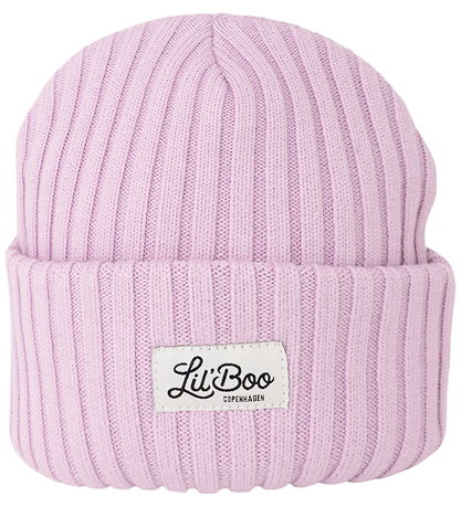 Lil´Boo Copenhagen Hue - Strik - Uld Beanie - Soft lavender