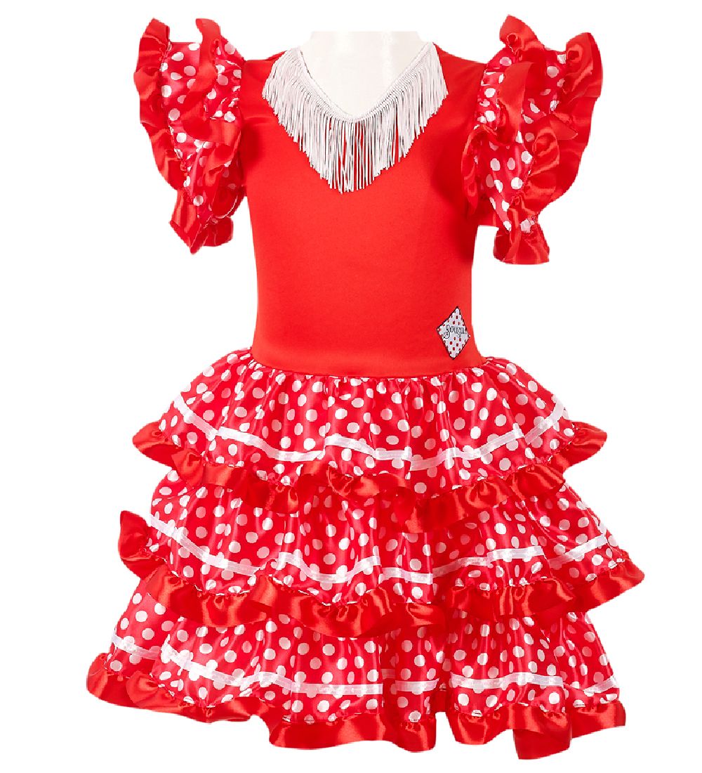 Souza Kostüm - Kleid - Marisol - Rot/Weiß - Souza - 8-10 Jahre (128-140) - Kostüme