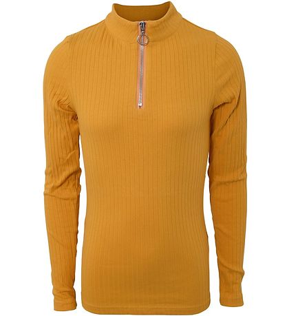 Hound Bluse - Zip - Dusty Yellow Hound Bluse - Zip - Dusty Yellow