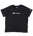 T-Shirt Champion Fashion - Noir av. Logo