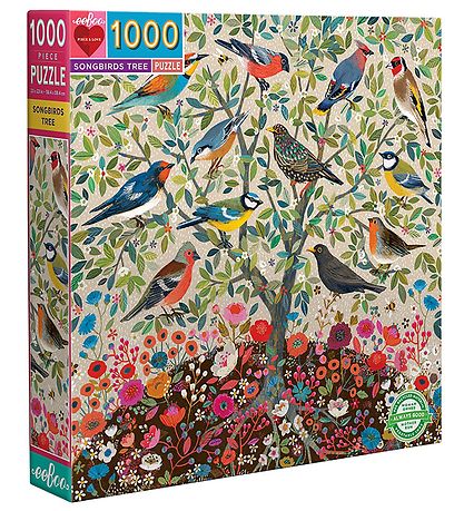 Eeboo Puslespil - 1000 Brikker - Songbirds Tree Eeboo Puslespil - 1000 Brikker - Songbirds Tree