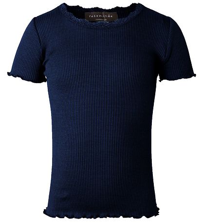 Rosemunde T-shirt - Silke/Bomuld - Navy Rosemunde T-shirt - Silke/Bomuld - Navy