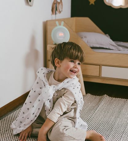 Rabbit & Friends Vækkeur m. Lys - 20x15x6 cm - Wake Up - Blå Rabbit & Friends Vækkeur m. Lys - 20x15x6 cm - Wake Up - Blå