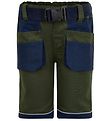 Minymo Arbejdsshorts - Grøn/Navy Minymo Arbejdsshorts - Grøn/Navy