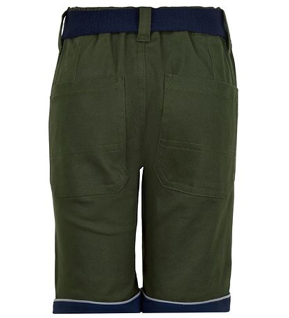 Minymo Arbejdsshorts - Grøn/Navy