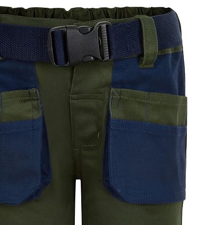 Minymo Arbejdsshorts - Grøn/Navy