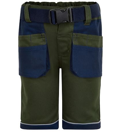 Minymo Arbejdsshorts - Grøn/Navy