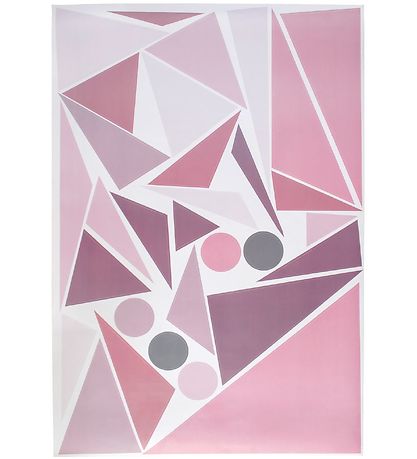 Sebra Wallstickers - Rosa Geometrisk Fugl Sebra Wallstickers - Rosa Geometrisk Fugl