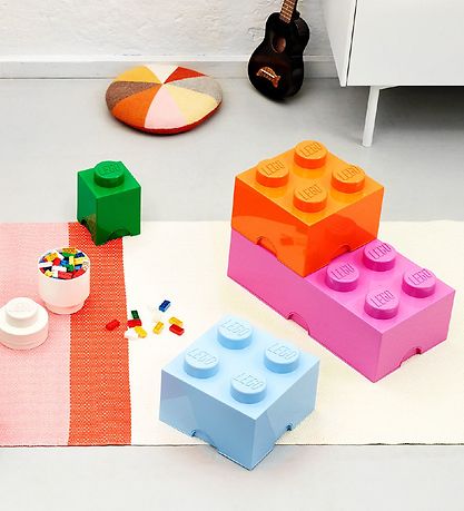 LEGO® Storage Opbevaringsboks - 8 Knopper - 50x25x18 - Pink