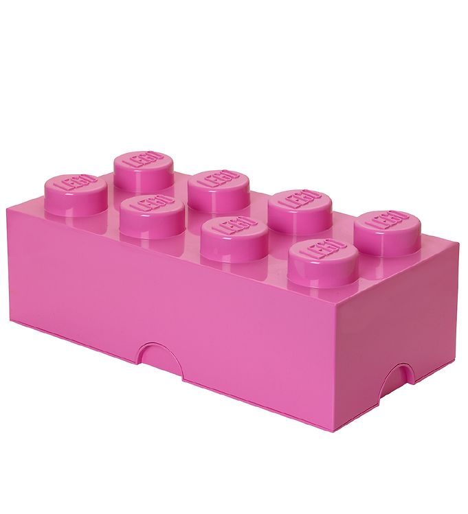 LEGO® Storage Opbevaringsboks - 8 Knopper - 50x25x18 - Pink