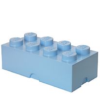 LEGO® Storage Opbevaringsboks - 8 Knopper - 50x25x18 - Lyseblå
