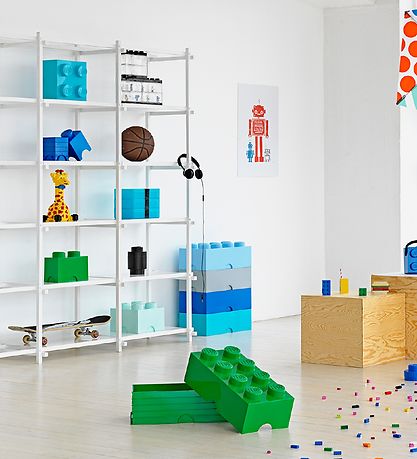 LEGO® Storage Storage Box - 8 Knobs - 50x25x18 - Green LEGO® Storage Storage Box - 8 Knobs - 50x25x18 - Green