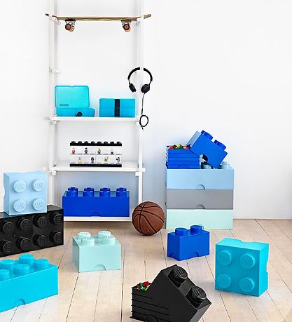 LEGO® Storage Opbevaringsboks - 8 Knopper - 50x25x18 - Lysegrå