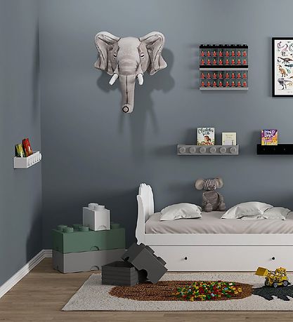 LEGO® Storage Opbevaringsboks - 8 Knopper - 50x25x18 - Lysegrå