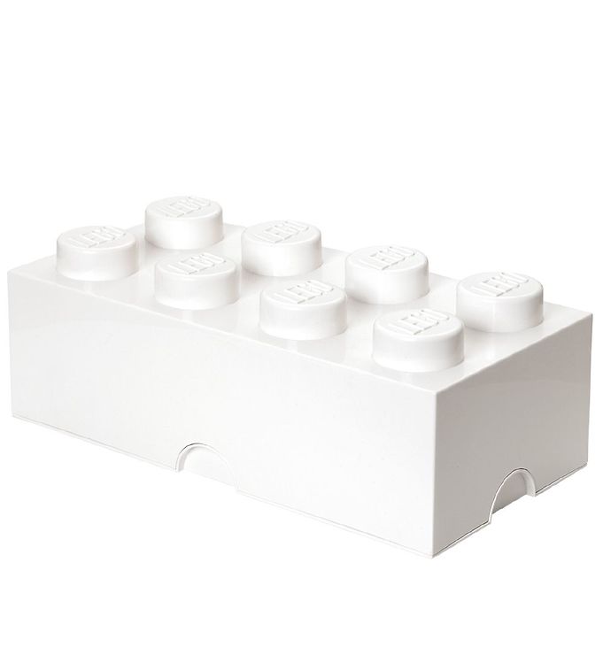 LEGO® Storage Opbevaringsboks 8 Knopper 50x25x18 - Hvid
