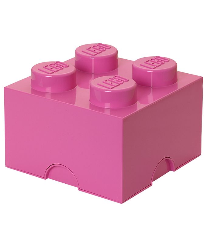 LEGO® Storage Opbevaringsboks - 4 Knopper - 25x25x18 - Pink