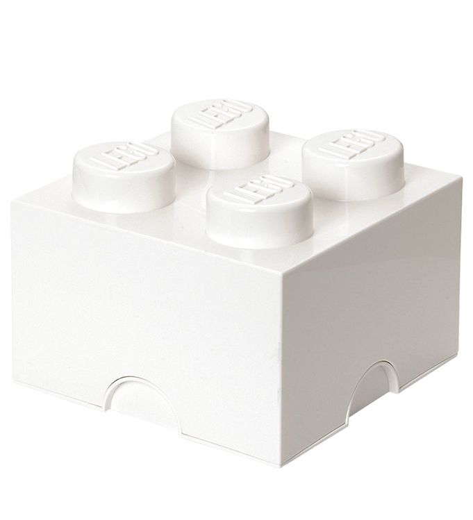 LEGO® Storage Opbevaringsboks - 4 Knopper - 25x25x18 - Hvid