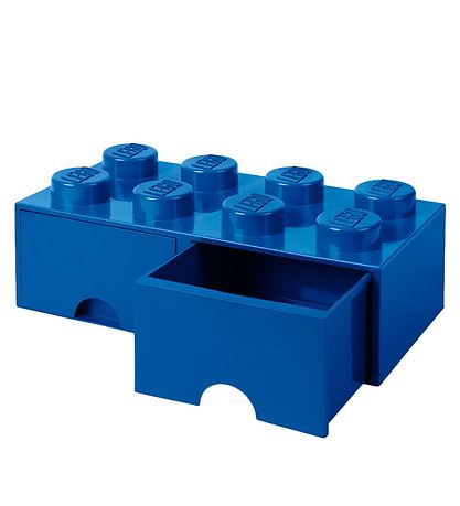 LEGO® Storage Opbevaringsskuffe - 8 Knopper - 50x25x18 - Blå
