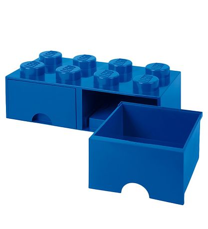LEGO® Storage Opbevaringsskuffe - 8 Knopper - 50x25x18 - Blå