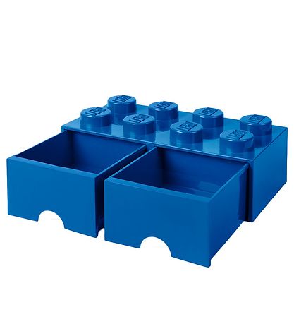 LEGO® Storage Opbevaringsskuffe - 8 Knopper - 50x25x18 - Blå