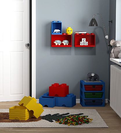 LEGO® Storage Opbevaringsskuffe - 8 Knopper - 50x25x18 - Blå