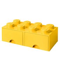 LEGO® Storage Opbevaringsskuffe - 8 Knopper - 50x25x18 - Gul