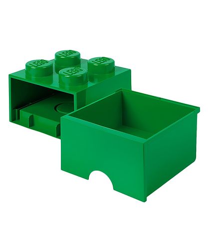 LEGO® Storage Aufbewahrungsschublade - 4 Knäufe - 25x25x18 - Grü LEGO® Storage Aufbewahrungsschublade - 4 Knäufe - 25x25x18 - Grü